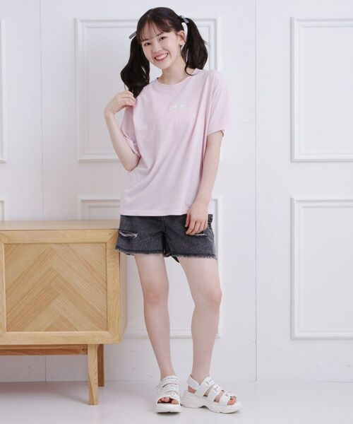 PINK-latte / ピンク ラテ Tシャツ | グラデーションくまちゃん発砲ビッグTシャツ | 詳細18