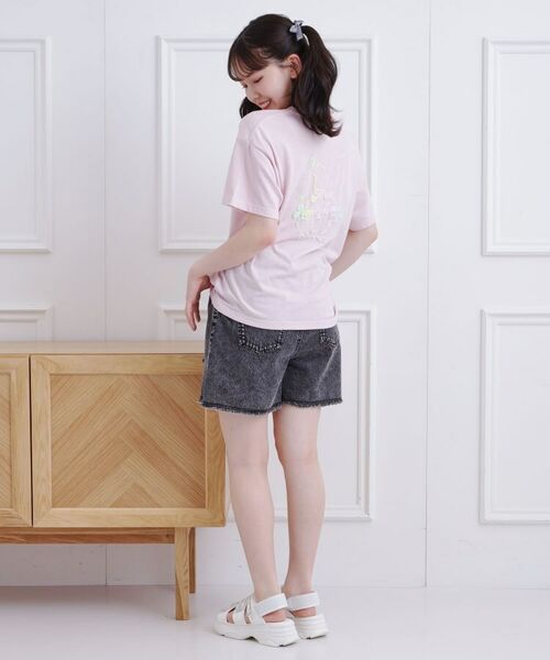 PINK-latte / ピンク ラテ Tシャツ | グラデーションくまちゃん発砲ビッグTシャツ | 詳細19