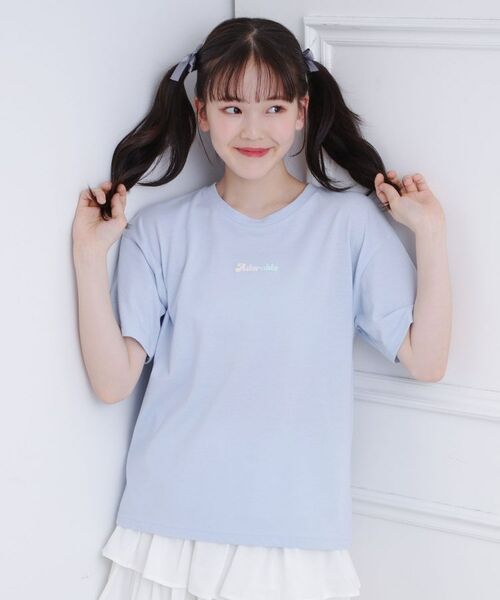 PINK-latte / ピンク ラテ Tシャツ | グラデーションくまちゃん発砲ビッグTシャツ | 詳細22