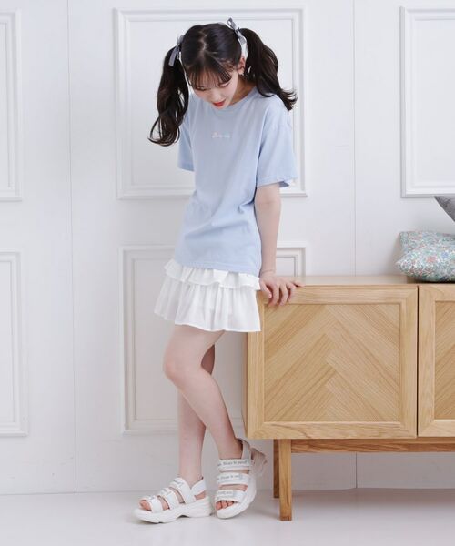 PINK-latte / ピンク ラテ Tシャツ | グラデーションくまちゃん発砲ビッグTシャツ | 詳細23