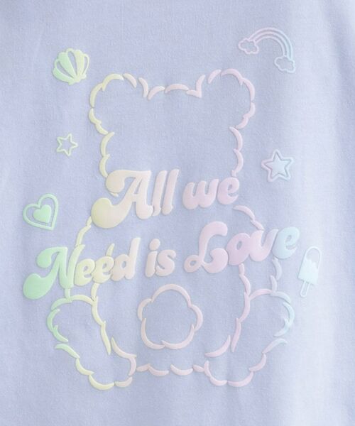 PINK-latte / ピンク ラテ Tシャツ | グラデーションくまちゃん発砲ビッグTシャツ | 詳細26