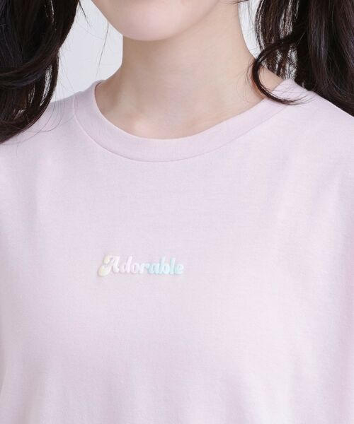 PINK-latte / ピンク ラテ Tシャツ | グラデーションくまちゃん発砲ビッグTシャツ | 詳細4