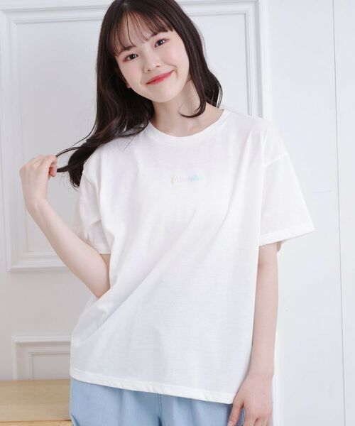 PINK-latte / ピンク ラテ Tシャツ | グラデーションくまちゃん発砲ビッグTシャツ | 詳細7