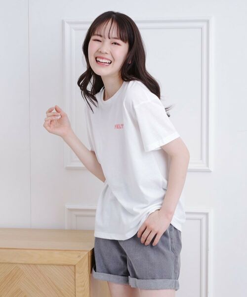 PINK-latte / ピンク ラテ Tシャツ | バックハートロゴTシャツ | 詳細12