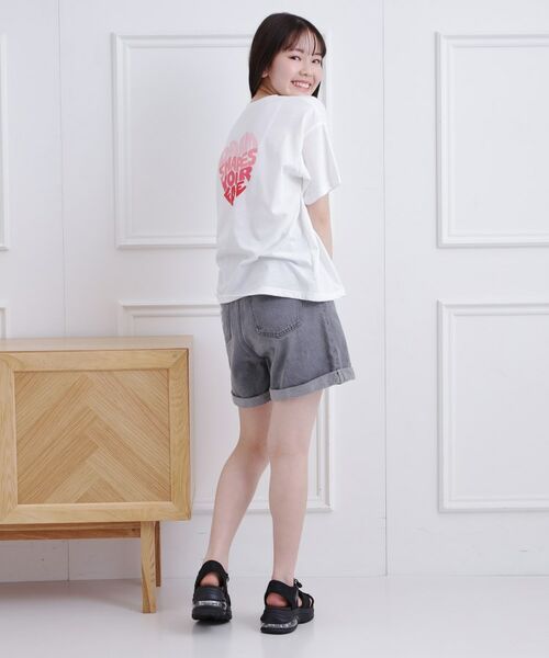 PINK-latte / ピンク ラテ Tシャツ | バックハートロゴTシャツ | 詳細14