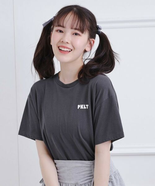 PINK-latte / ピンク ラテ Tシャツ | バックハートロゴTシャツ | 詳細7