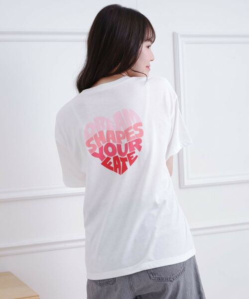 PINK-latte/ピンク ラテ バックハートロゴTシャツ レッド(063) 14(140cm) PINK-latte/ピンク ラテ バックハートロゴTシャツ レッド(063) 14(140cm)