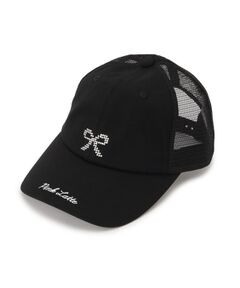 PINK-latte / ピンク ラテ キャップ | ストーンリボンメッシュキャップ