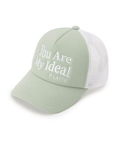 PINK-latte / ピンク ラテ キャップ | ビッグロゴ刺繍メッシュキャップ