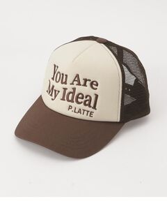 PINK-latte / ピンク ラテ キャップ | ビッグロゴ刺繍メッシュキャップ