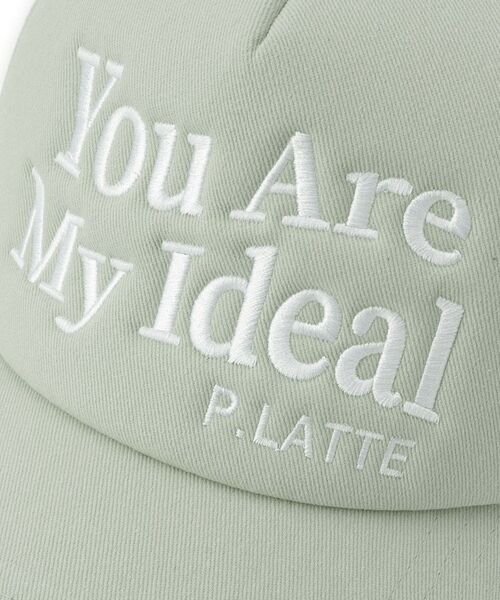 PINK-latte / ピンク ラテ キャップ | ビッグロゴ刺繍メッシュキャップ | 詳細6