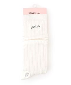PINK-latte / ピンク ラテ ソックス | 【30cm丈】カレッジロゴルーズソックス