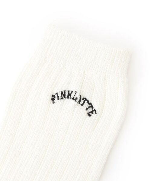 PINK-latte / ピンク ラテ ソックス | 【30cm丈】カレッジロゴルーズソックス | 詳細3