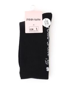 PINK-latte / ピンク ラテ ソックス | 【36cm丈】タテロゴハイソックス