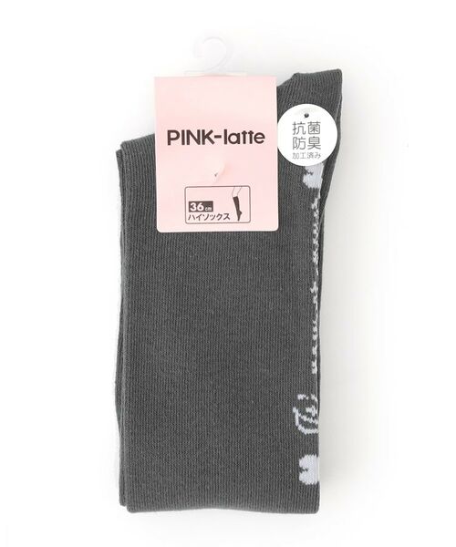 PINK-latte / ピンク ラテ ソックス | 【36cm丈】タテロゴハイソックス | 詳細1