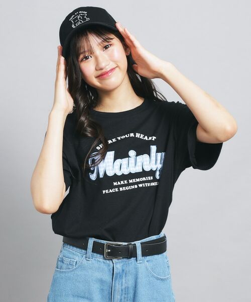 PINK-latte / ピンク ラテ Tシャツ | ギンガムアップリケTシャツ | 詳細12