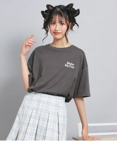 PINK-latte / ピンク ラテ Tシャツ | くまいっぱいビッグTシャツ