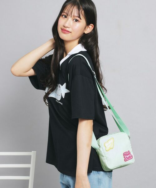 PINK-latte / ピンク ラテ ショルダーバッグ | ワッペンミニショルダー | 詳細3