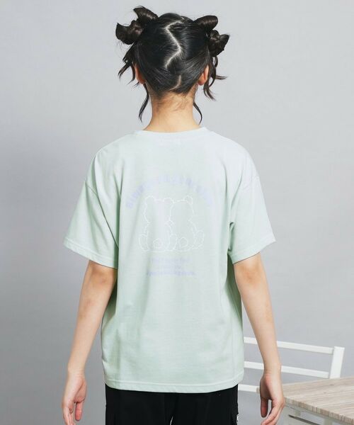 PINK-latte / ピンク ラテ Tシャツ | ペアくまちゃんビッグTシャツ | 詳細3