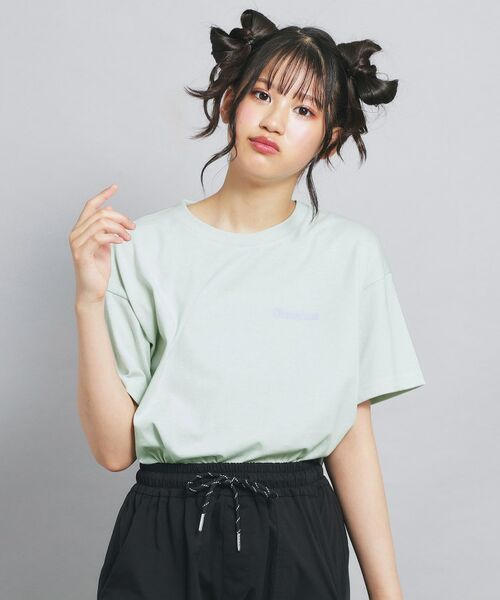 PINK-latte/ピンク ラテ ペアくまちゃんビッグTシャツ ミントグリーン(021) 14(140cm) PINK-latte/ピンク ラテ ペアくまちゃんビッグTシャツ ミントグリーン(021) 14(140cm)