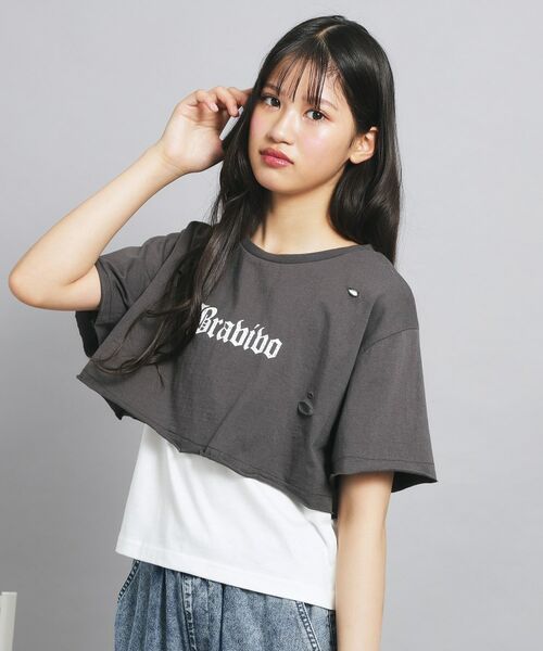 PINK-latte / ピンク ラテ その他トップス | 【セットアイテム】ダメージTシャツ+タンクセット | 詳細15