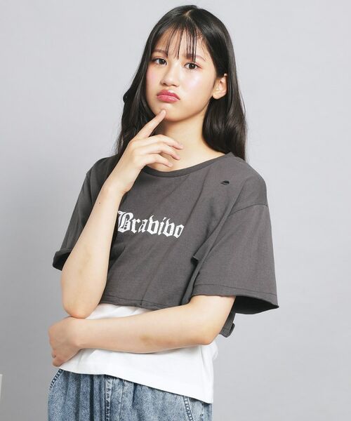 PINK-latte / ピンク ラテ その他トップス | 【セットアイテム】ダメージTシャツ+タンクセット | 詳細16