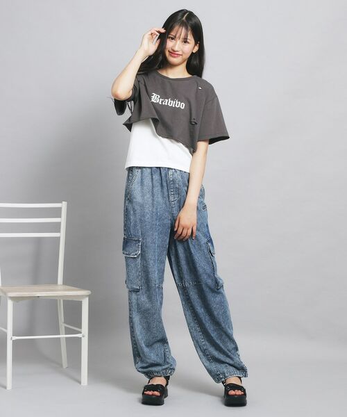 PINK-latte / ピンク ラテ その他トップス | 【セットアイテム】ダメージTシャツ+タンクセット | 詳細17