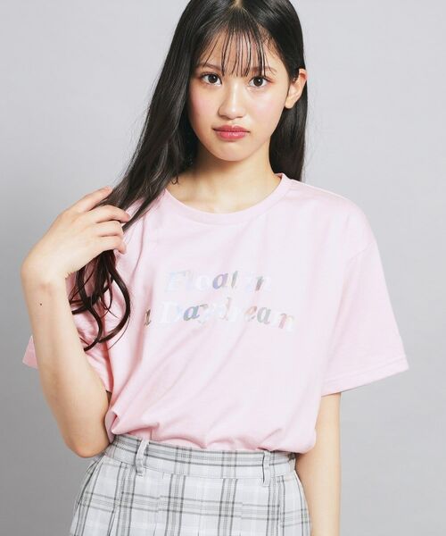 PINK-latte / ピンク ラテ Tシャツ | オーロラプリントハートあきTシャツ | 詳細14