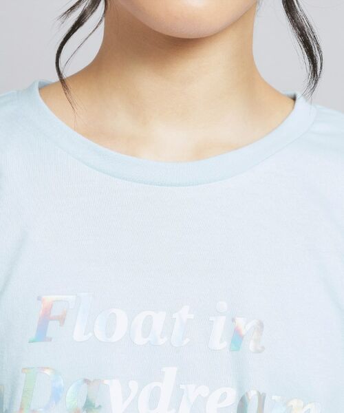 PINK-latte / ピンク ラテ Tシャツ | オーロラプリントハートあきTシャツ | 詳細4