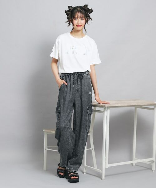 PINK-latte / ピンク ラテ Tシャツ | オーロラプリントハートあきTシャツ | 詳細8