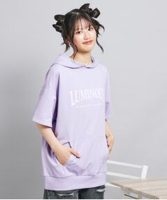 PINK-latte / ピンク ラテ パーカー | 配色ステッチパーカチュニック