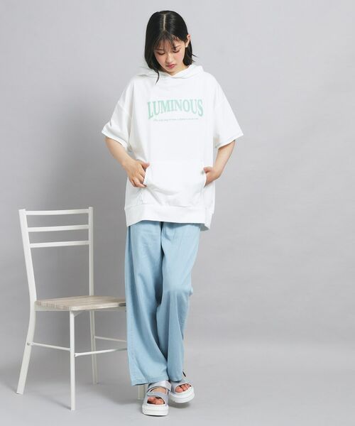 PINK-latte / ピンク ラテ パーカー | 配色ステッチパーカチュニック | 詳細10