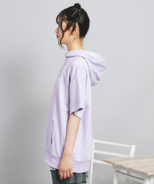 PINK-latte / ピンク ラテ パーカー | 配色ステッチパーカチュニック | 詳細2