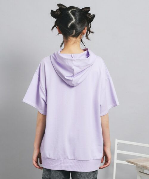 PINK-latte / ピンク ラテ パーカー | 配色ステッチパーカチュニック | 詳細3