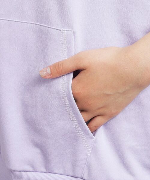 PINK-latte / ピンク ラテ パーカー | 配色ステッチパーカチュニック | 詳細6