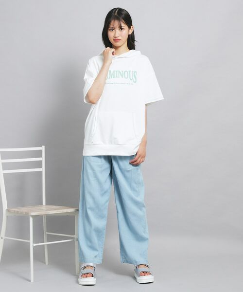 PINK-latte / ピンク ラテ パーカー | 配色ステッチパーカチュニック | 詳細9