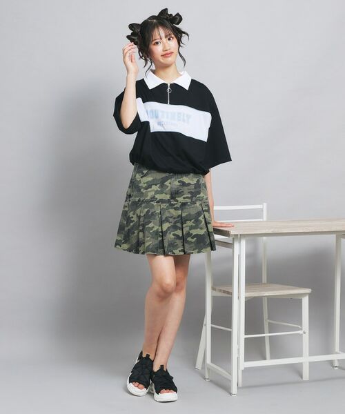 PINK-latte / ピンク ラテ カットソー | 配色パイピング切り替え衿付きトップス | 詳細13