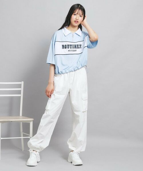 PINK-latte / ピンク ラテ カットソー | 配色パイピング切り替え衿付きトップス | 詳細17