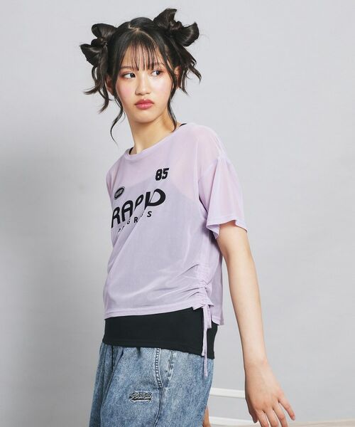 PINK-latte/ピンク ラテ 【セットアイテム】シアードロストトップス+キャミセット ラベンダー(080) 14(140cm) PINK-latte/ピンク ラテ 【セットアイテム】シアードロストトップス+キャミセット ラベンダー(080) 14(140cm)