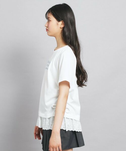PINK-latte / ピンク ラテ カットソー | 裾レースドロストトップス | 詳細2