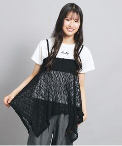 PINK-latte / ピンク ラテ カットソー | 【セットアイテム】2WAYレースビスチェ＋トップス