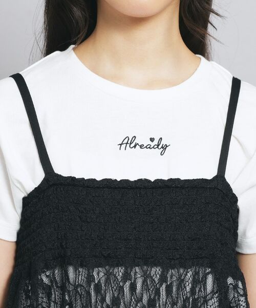 PINK-latte / ピンク ラテ カットソー | 【セットアイテム】2WAYレースビスチェ+トップス | 詳細7