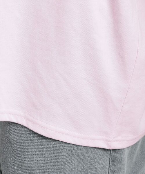 PINK-latte / ピンク ラテ カットソー | Vネック衿付きアップリケビッグTシャツ | 詳細6