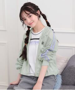 PINK-latte / ピンク ラテ パーカー | メッシュラインジップパーカ