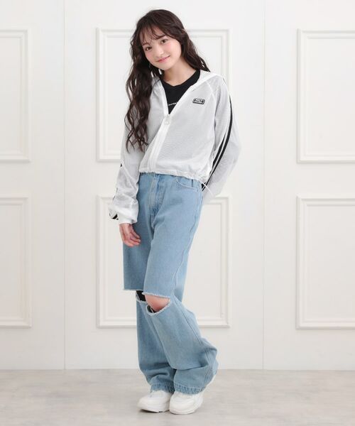 PINK-latte / ピンク ラテ パーカー | メッシュラインジップパーカ | 詳細11