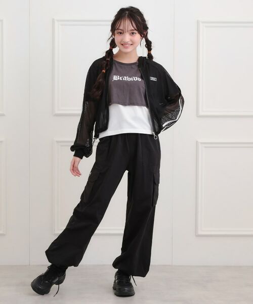 PINK-latte / ピンク ラテ パーカー | メッシュラインジップパーカ | 詳細15