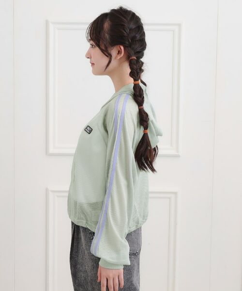 PINK-latte / ピンク ラテ パーカー | メッシュラインジップパーカ | 詳細2