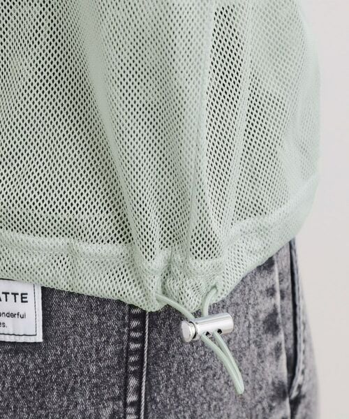 PINK-latte / ピンク ラテ パーカー | メッシュラインジップパーカ | 詳細8