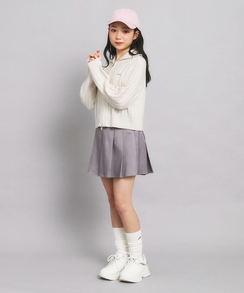 PINK-latte / ピンク ラテ カーディガン・ボレロ | ダブルジップビッグカラーニット | 詳細10