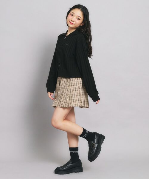 PINK-latte / ピンク ラテ カーディガン・ボレロ | ダブルジップビッグカラーニット | 詳細14